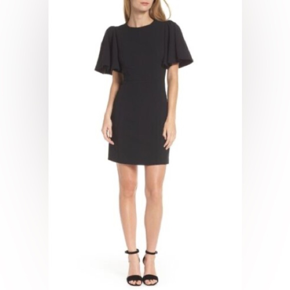 Eliza J Flutter Sleeve Sheath Dress
